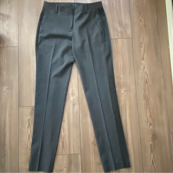Theory Charcoal Wool Dress Pant - Picture 2 of 5